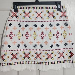 Francescas Scallop Mini Skirt